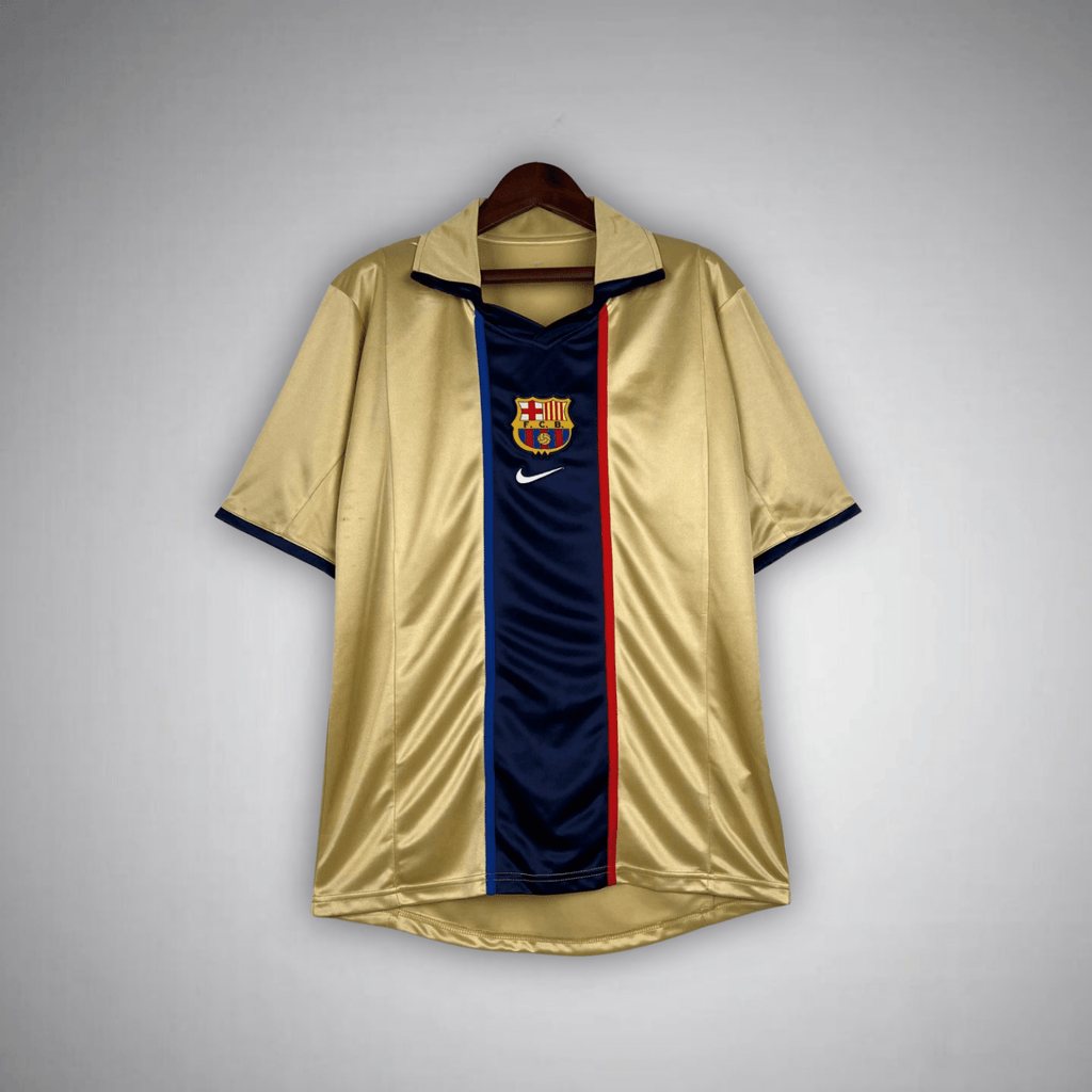 FC Barcelona 2002/2003 Gold Away Retro Shirt