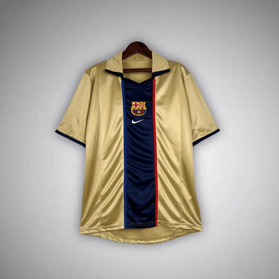 FC Barcelona 2002/2003 Gold Away Retro Shirt