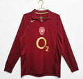 Arsenal 2005/2006 Retro O2 Home Shirt - Long Sleeve