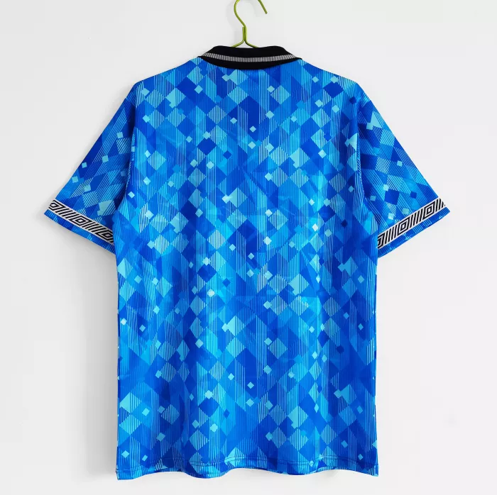 England 1990 Third Retro Shirt Blue