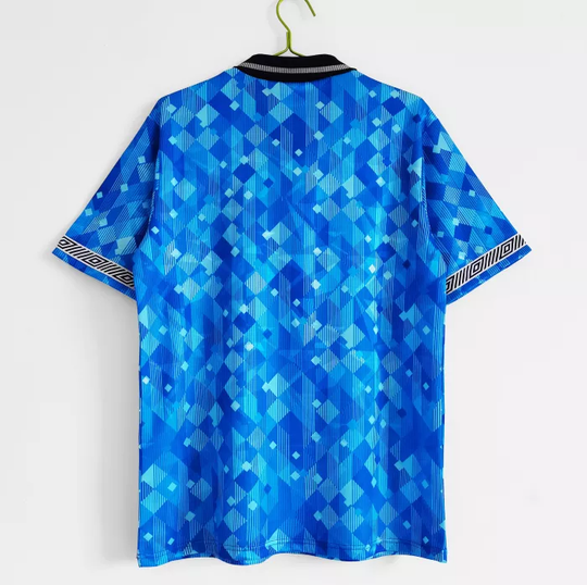 England 1990 Third Retro Shirt Blue