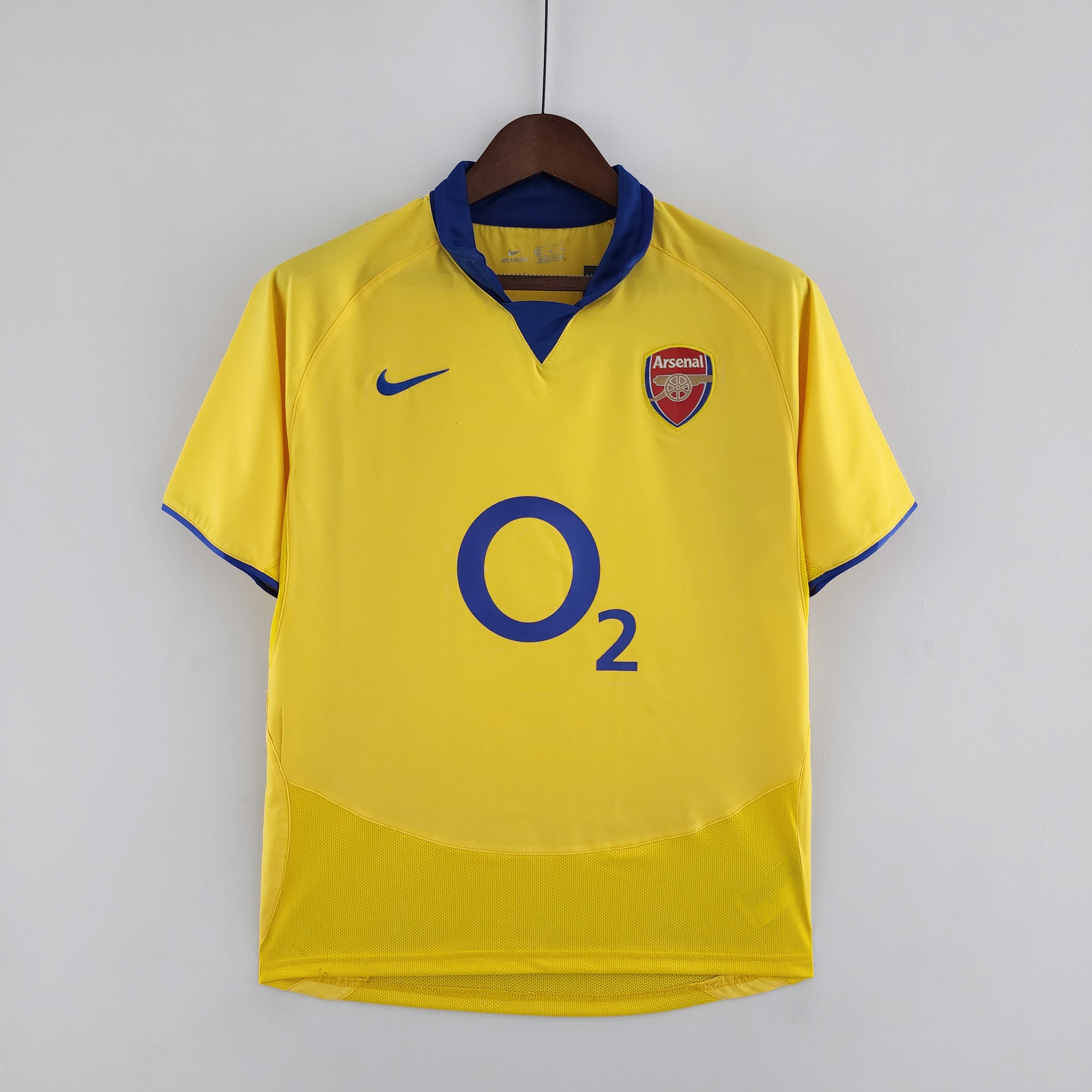 Arsenal 2003/2005 Away Yellow Retro Shirt Gunners Henry