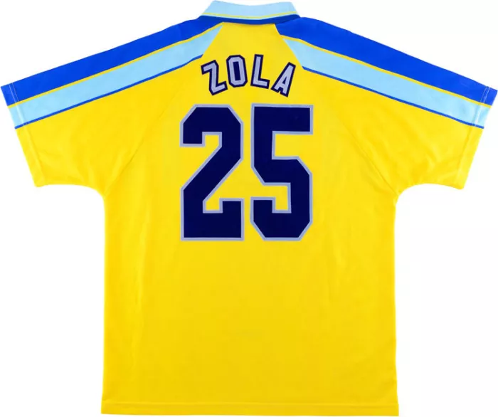 Chelsea 1996/1998 Away Yellow Retro Shirt Coors