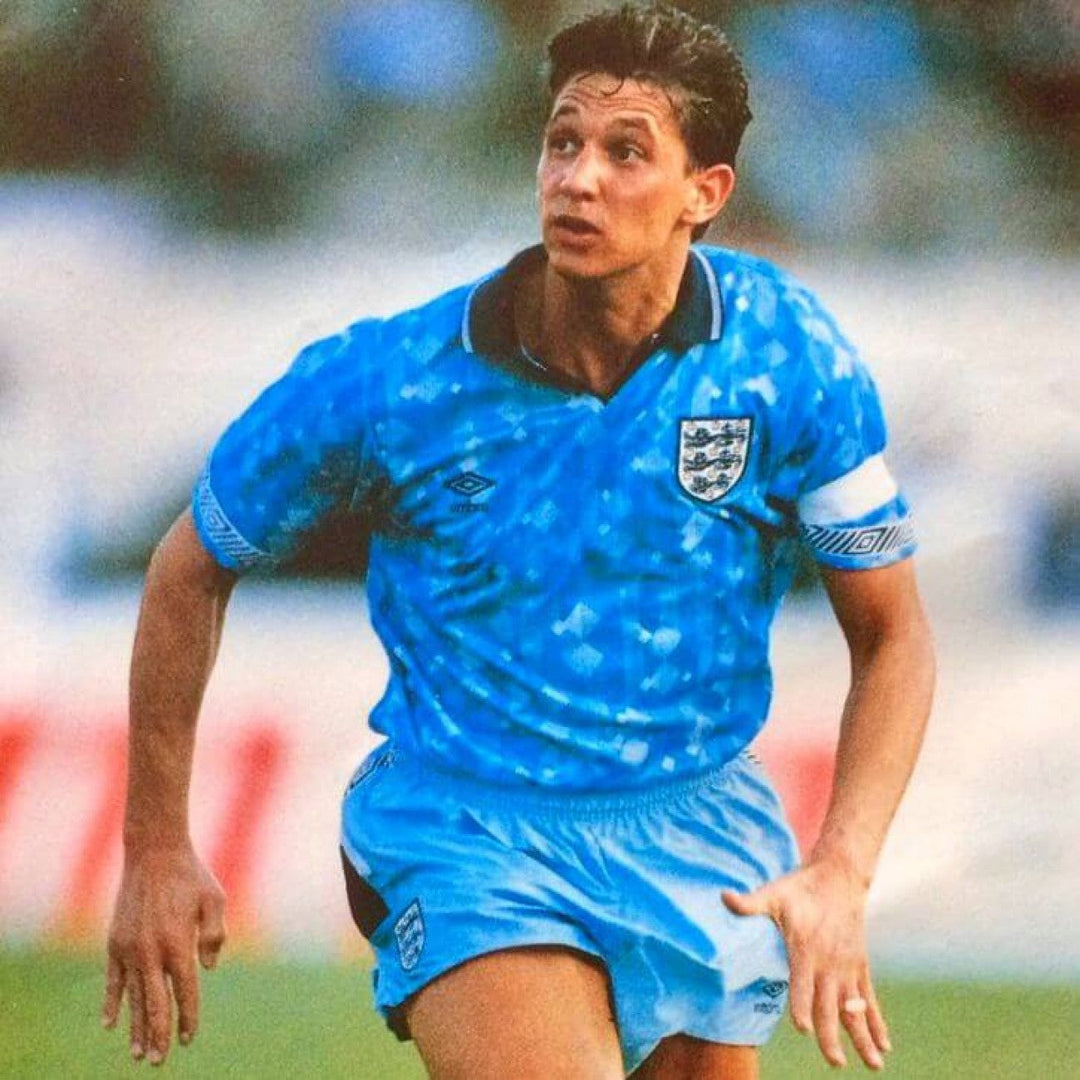 England 1990 Third Retro Shirt Blue