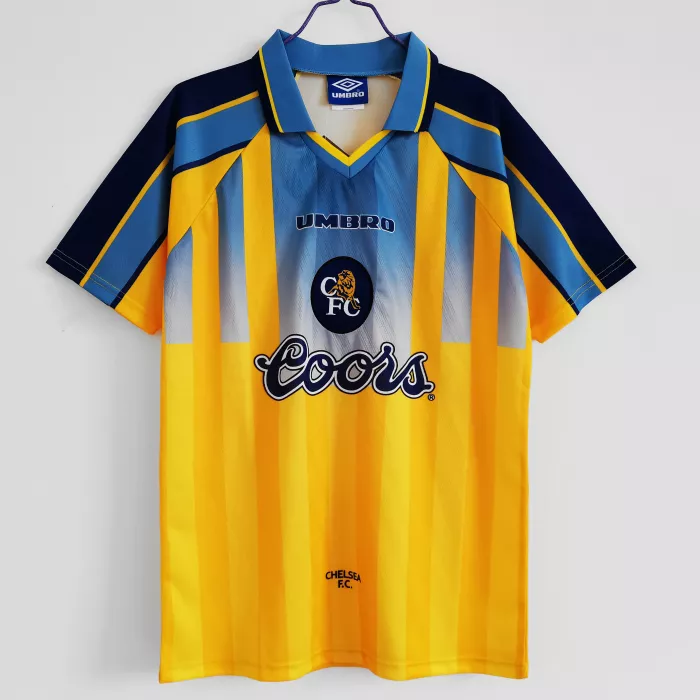 Chelsea 1996/1998 Away Yellow Retro Shirt Coors