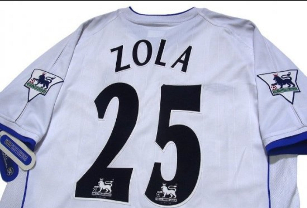 Chelsea 2001/2003 Away White Retro Shirt