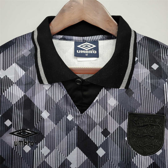England 1990 Third Retro Shirt Black Out