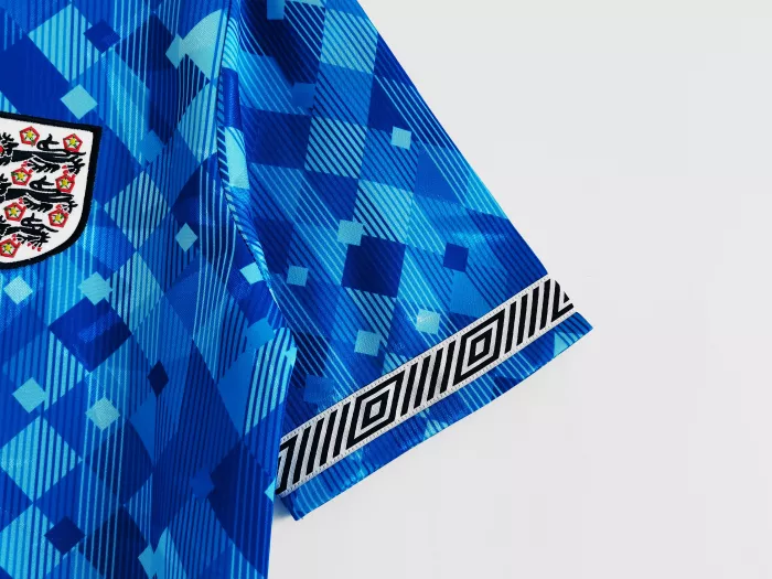 England 1990 Third Retro Shirt Blue