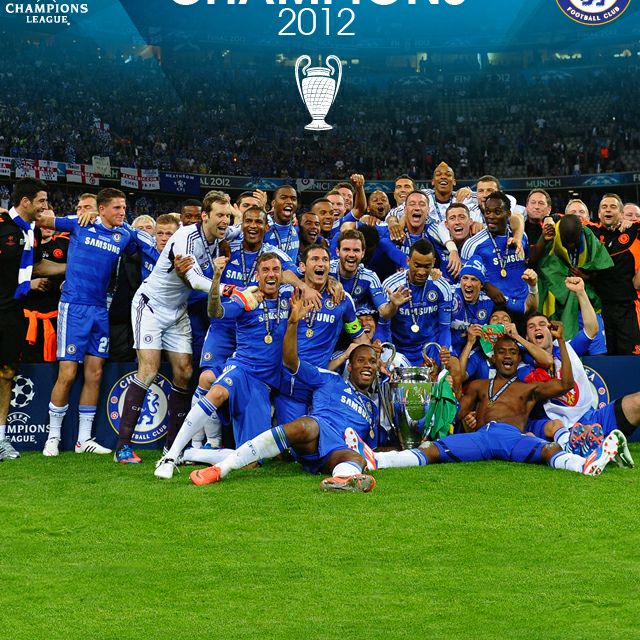 Chelsea 2011/2012 Home Retro Shirt Champions League Final Munich