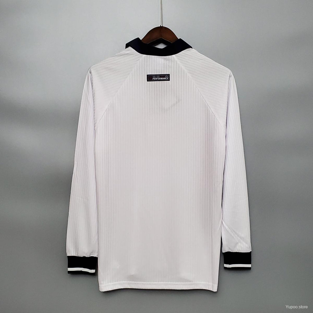 England 1998 Long Sleeves Home Retro Shirt World Cup Beckham