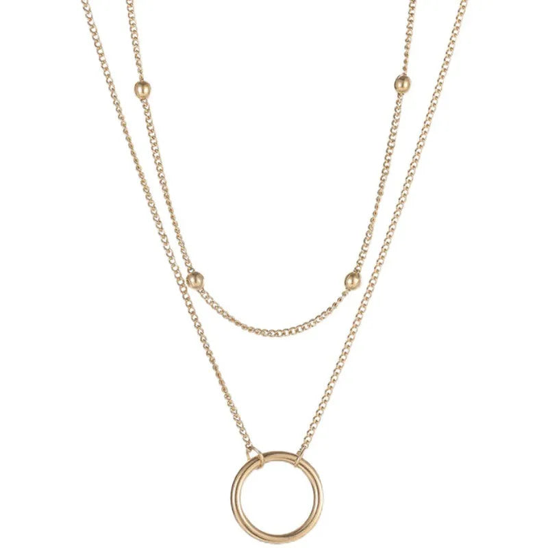 double-layer-necklace-gold