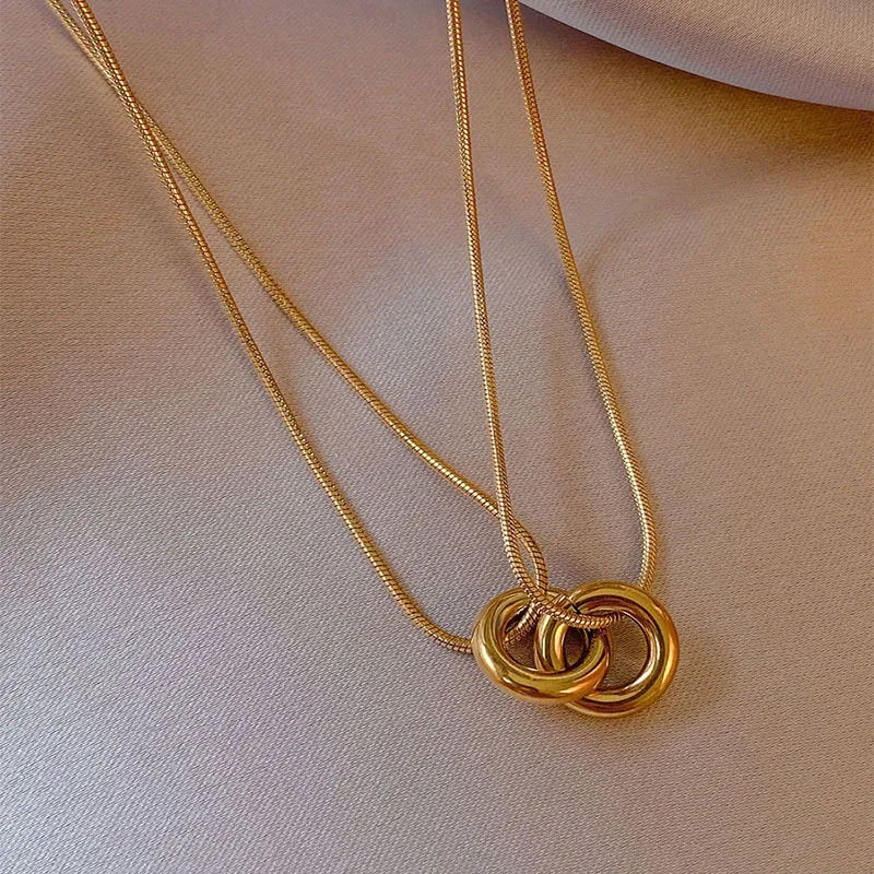 double-layer-necklace-gold