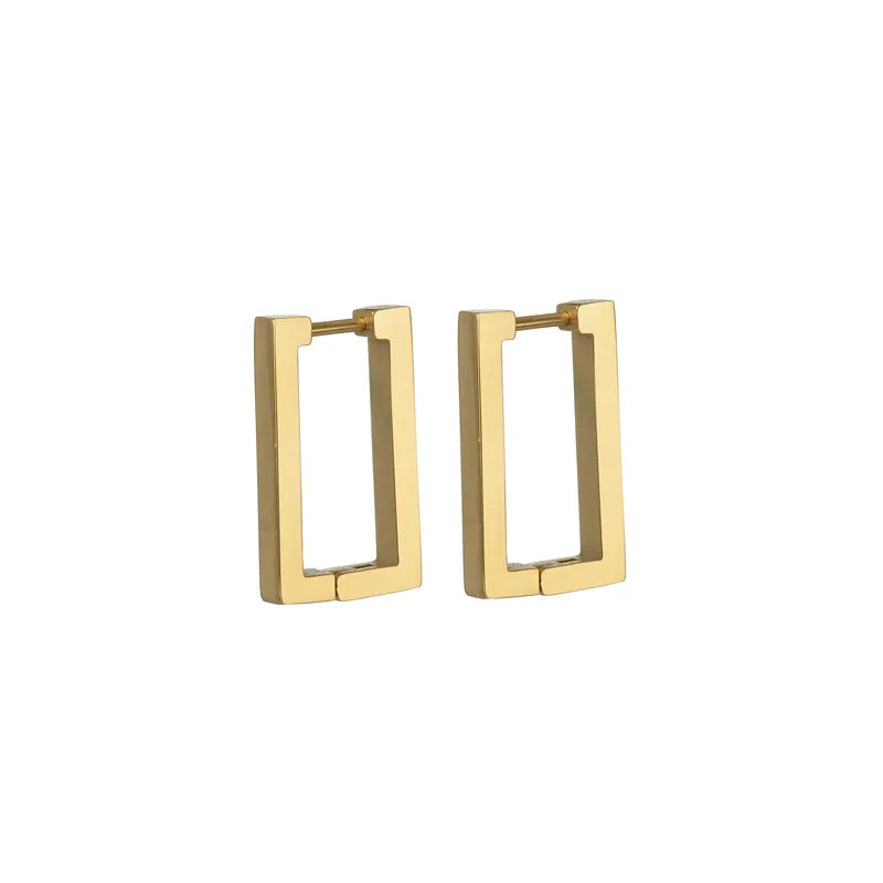 rectangular-hoop-earrings - Famzoa