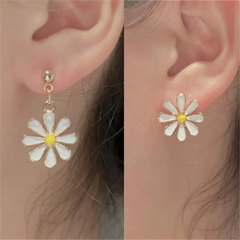 daisy-flower-earrings - Famzoa